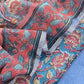 Blue Gulbahar Pure Mulmul Unstitched Suit Fabric With Jaipuri Handblock Print