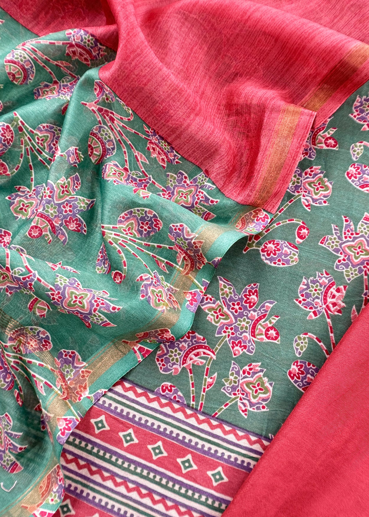 Maheshwari unstitched suit set at the best price

