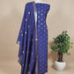 Handloom Munga Silk Suit With Zari Weaving