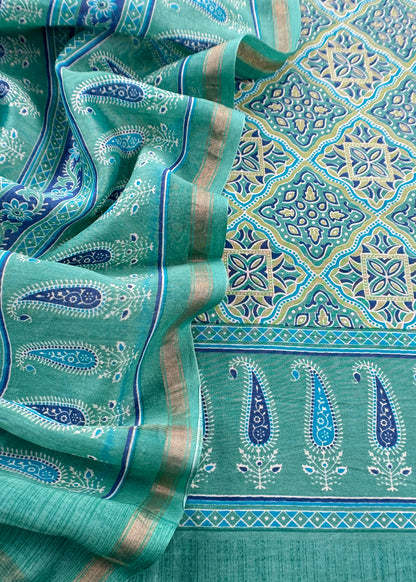 Summer wear maheshwari suit with dupatta

