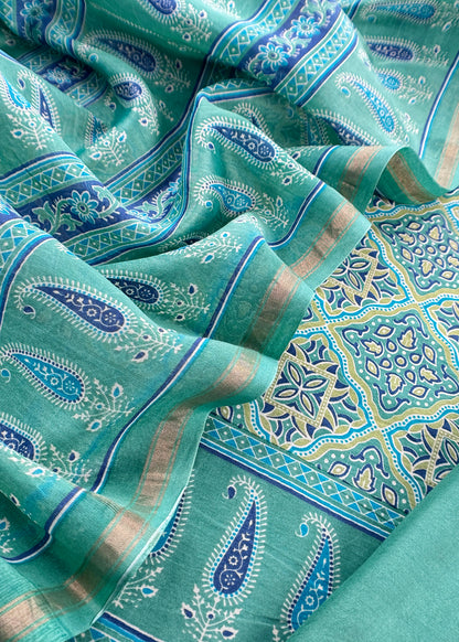 Maheshwari unstitched suit set at the best price

