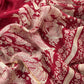 Red Maheshwari Silk Suit With Kalamkari Dupatta