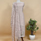 Almond beige Handloom Mul Suit with Peacock Resham Bharwa Embroidery