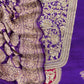 Royal Purple Handloom Raw Silk Kurta and Pure Bandhani Georgette Khaddi Gharchola dupatta with Handwork