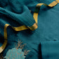 Sahiba 2025 Deep Sea Green Handloom Desi Tussar Kurta With Pitta And Appliqué Work And Handwoven Tissue Dupatta