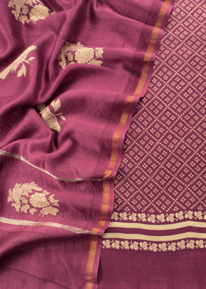 Maheshwari unstitched suit set at the best price

