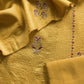 Sahiba 2025 Marigold Yellow Pintuck Handloom Desi Tussar Suit With Zardosi And Resham Embroidery