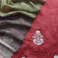 Sahiba 2025 Dark Rust Red Handloom Desi Tussar Kurta With Zardosi Work And Ghicha Tussar Dupatta