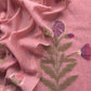 Light Pink Chanderi Dupatta-Suit with Phool Jamdani weaving and gold detailings