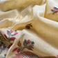 Yellow Linen Chanderi Unstitched Suit With Jamdani Weaving