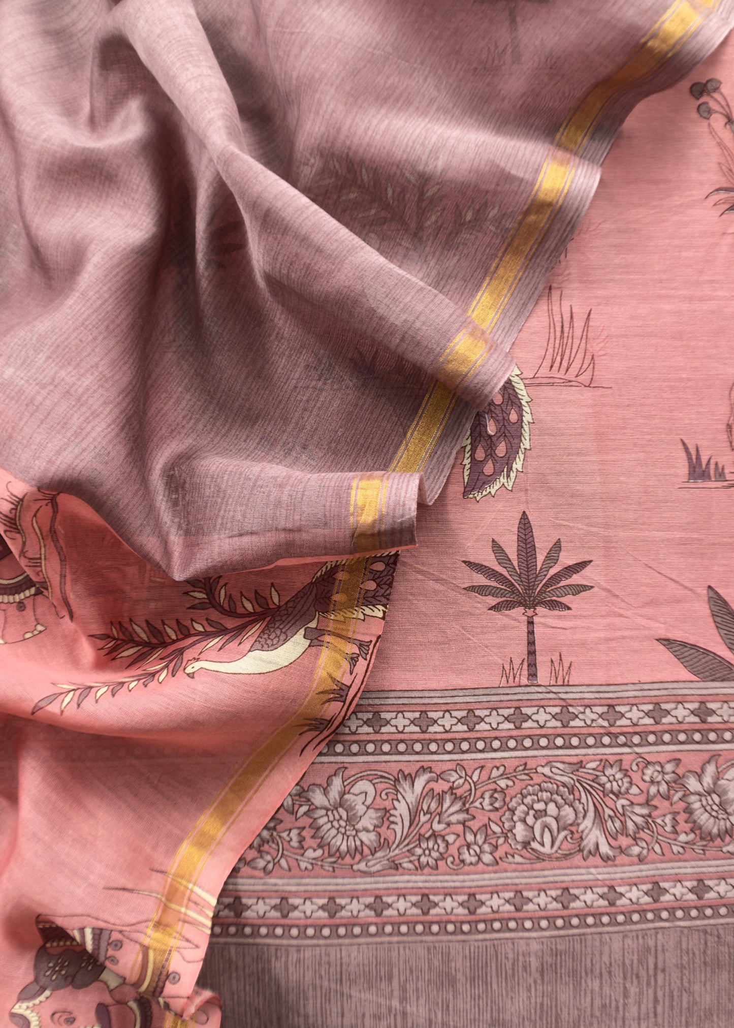Shikagarh Maheshwari Silk Suit Fabric