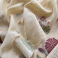 Light Beige Chanderi Dupatta-Suit with Phool Jamdani weaving and gold detailings