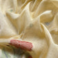 Light Yellow Chanderi Dupatta-Suit with Phool Jamdani weaving and gold detailings