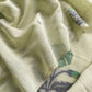 Light Green Chanderi Dupatta-Suit with Phool Jamdani weaving and gold detailings