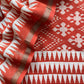 Orange Ikat Print Unstitched Suit In Pure Maheshwari Silk