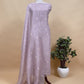 Light Mauve Pura Kora Silk Suit In Kadwa Weaving