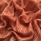Orange Block Print Handloom Maheshwari Silk Suit Fabric