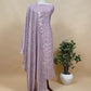 Guldasta 2025 Mauve Pure Silk Suit with gold weaving