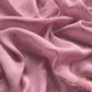 Lavender Pink Pure Mul Chanderi Unstitched Suit With Hand Brushed Embroidery