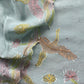 Powder Blue Pure Mul Chanderi Unstitched Suit With Hand Brushed Embroidery