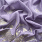 Medium Purple Presenting Our Pure Mul Cotton Unstitched Dupatta Suit With Tissue Appliqué Work.