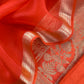 Indian traditional wear unstitched banarasi silk fabric

