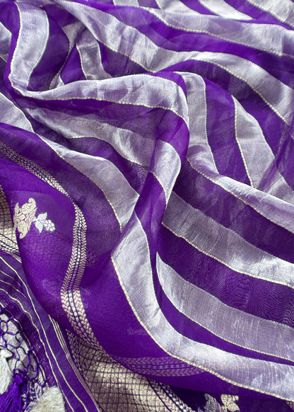 premium tissue silk suit with kadwa weaving

