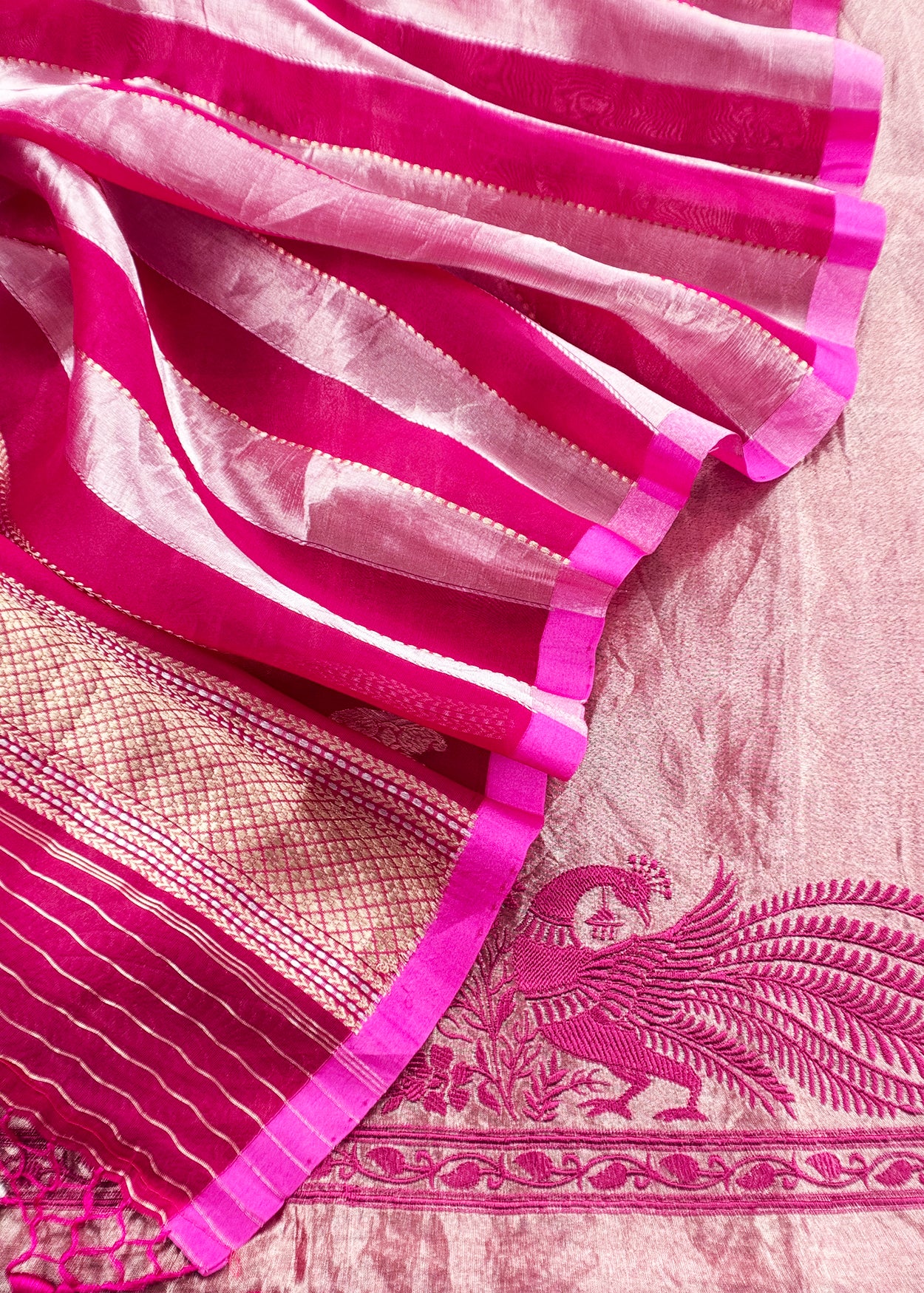 Shop indian wear tissue silk suit for bridal trousseau

