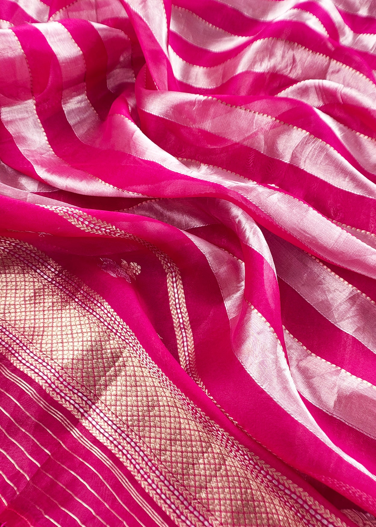 premium tissue silk suit with kadwa weaving

