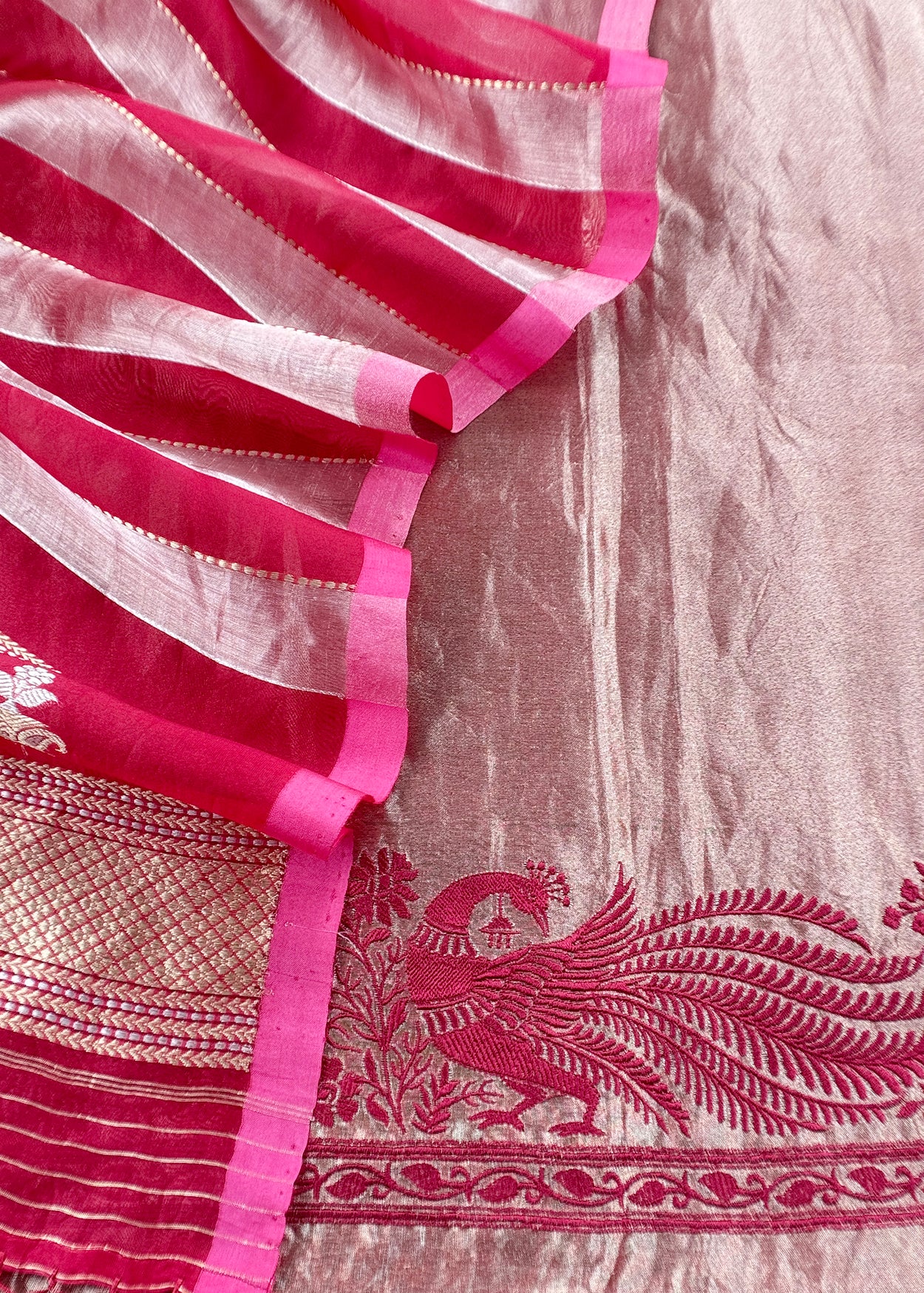 Shop indian wear tissue silk suit for bridal trousseau

