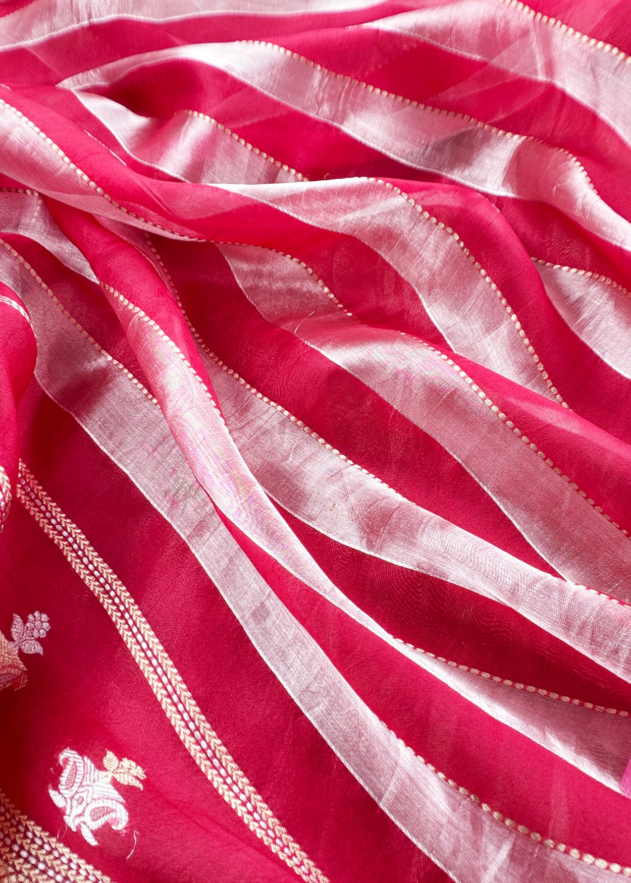 premium tissue silk suit with kadwa weaving

