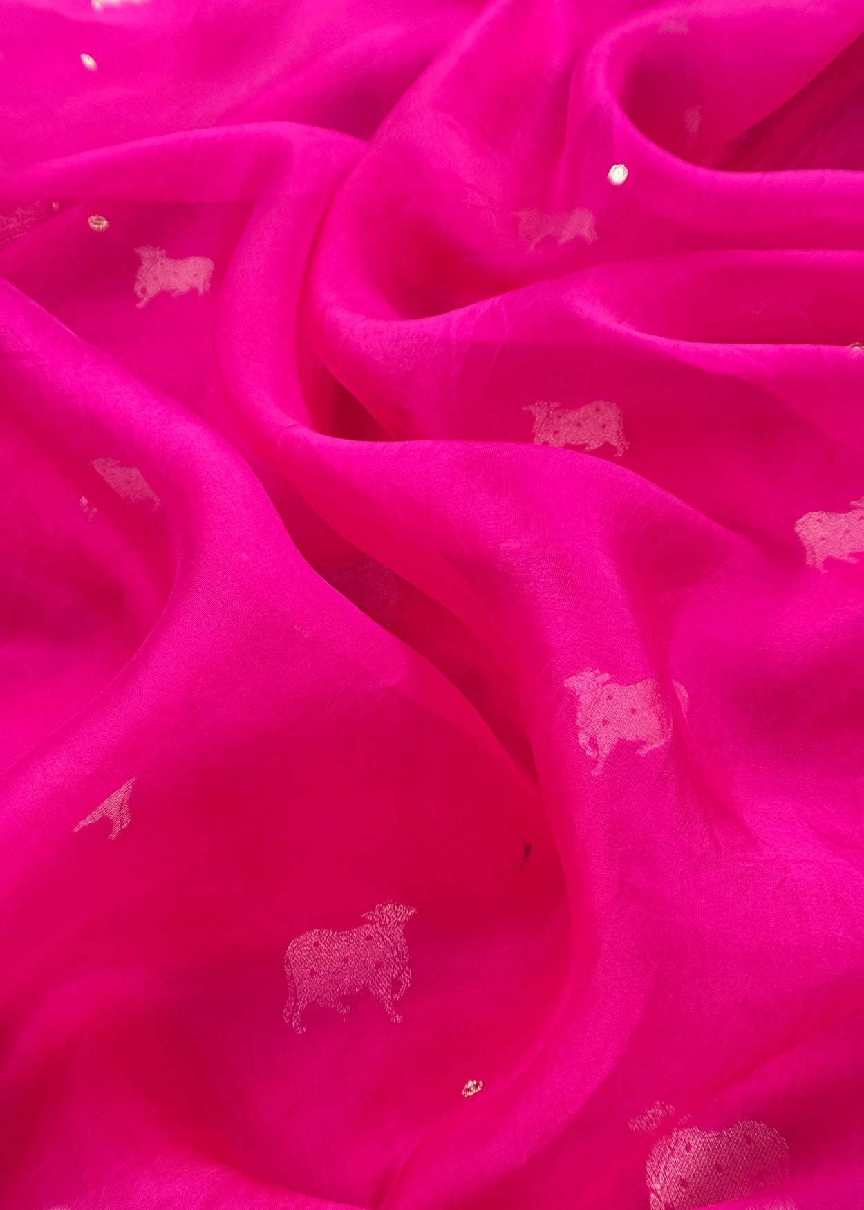 Pure chiniya silk unstitched suit with dupatta

