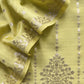 Guldasta 2025 Pear Green Pure Silk Suit With Gold Weaving