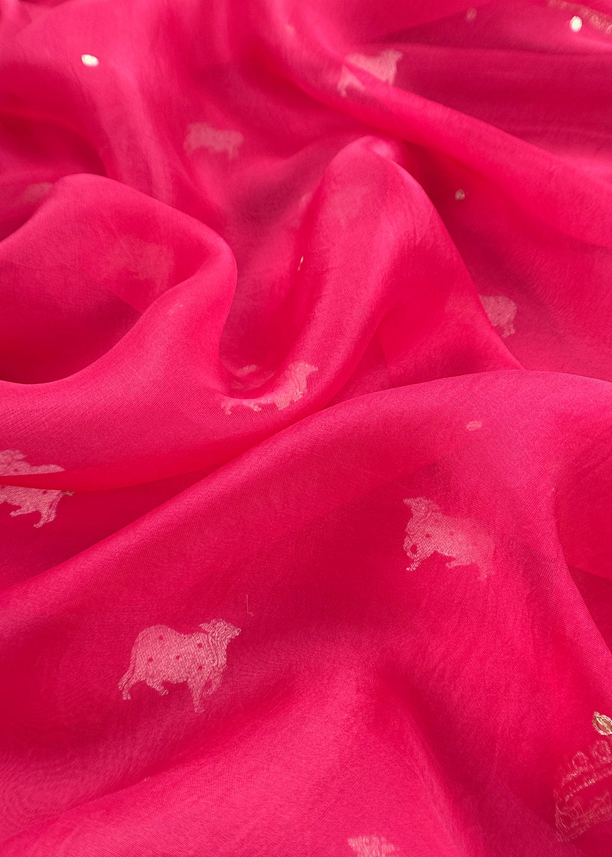 Pure chiniya silk unstitched suit with dupatta

