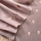 Light Mauve Pura Kora Silk Suit In Kadwa Weaving