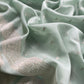 English Light Blue Pure Silk Suit with silver peonies weaving