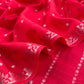 Red Pure Chiniya Silk Suit With Zari Weaving