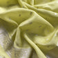 Apple Green Blue Pure Silk Suit with silver peonies weaving
