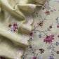 Green Pitta Embroidered Unstitched Suit in Pure Mul