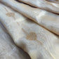 Beige Handloom Tissue Silk Saree With Kadwa Weaving