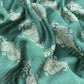Green Maheshwari Silk Unstitched Suit With Leheriya And Block Print