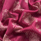 Pink Maheshwari Silk Unstitched Suit With Leheriya And Block Print