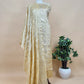 Golden Beige Munga Tussar Suit With Zanarasi Zari Weaving And Pitta Work