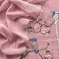 Blush Pink Pure Mul Parrot Suit With Resham Embroidery, Sequins And Pearls