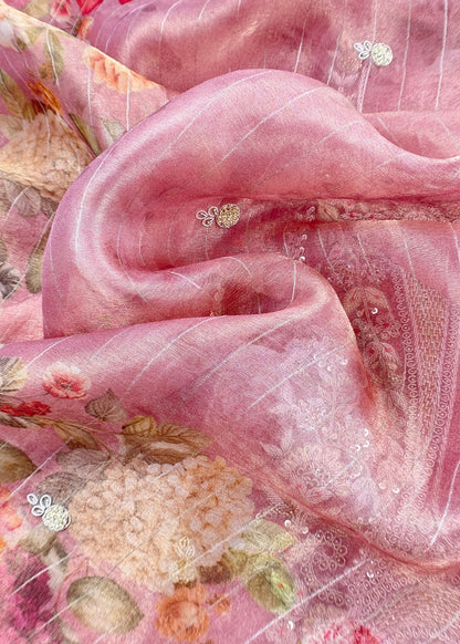 Buy wedding wear suit in tissue silk fabric

