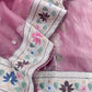 Pink Dregs Pure Tissue Silk Suit in Paithani Weaving