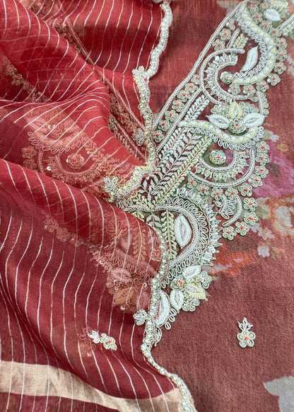 Shop Designer Tissue Suit For Party And Wedding Celebration

