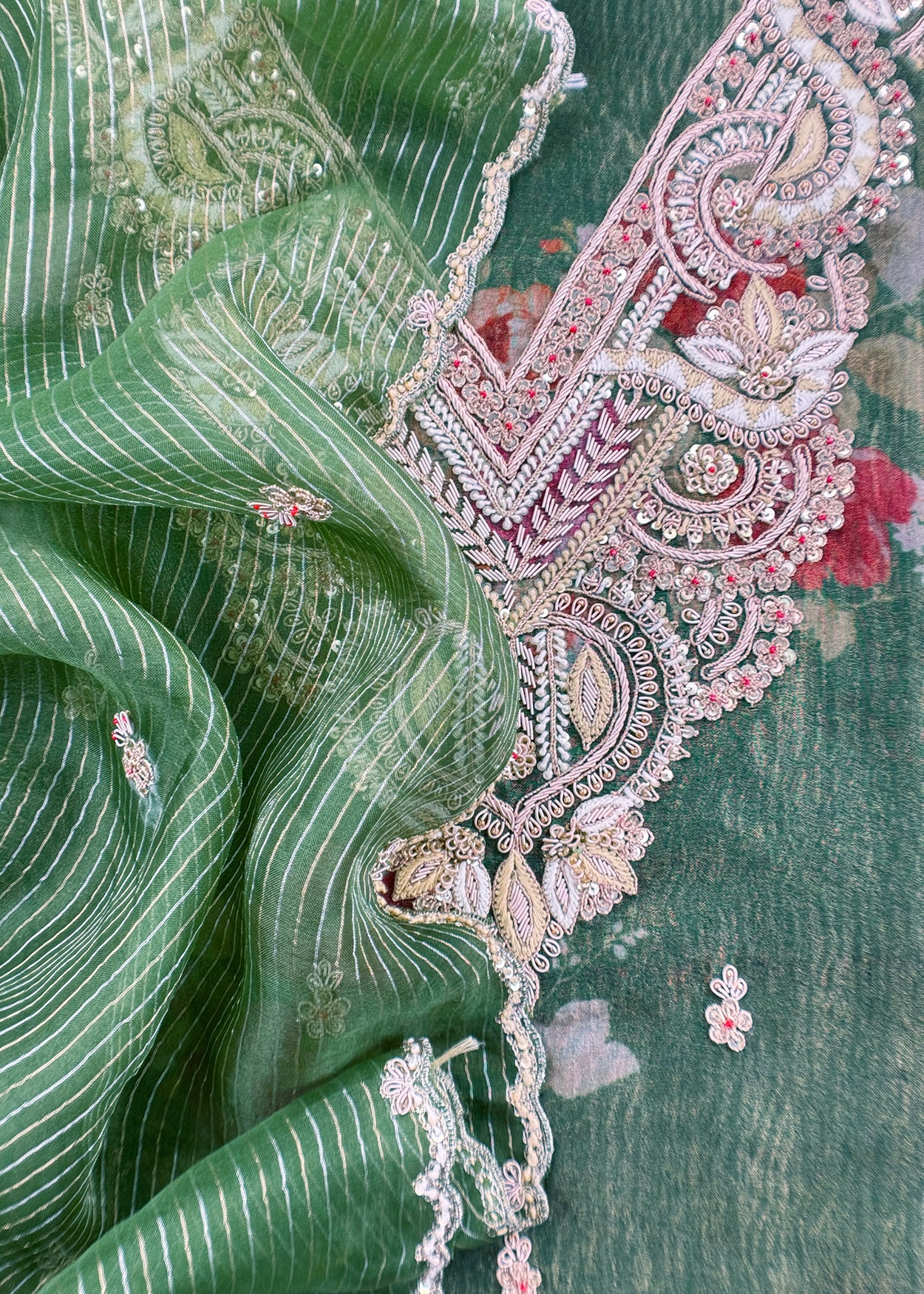 Shop Designer Tissue Suit For Party And Wedding Celebration

