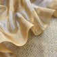 Mustard Ochre Designer Pure Brocade silk kurta And Tissue Silk Dupatta