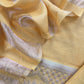 Yellow Pure Banarasi Silk suit with Zari Weaving